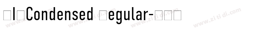 DINCondensed Regular字体转换
